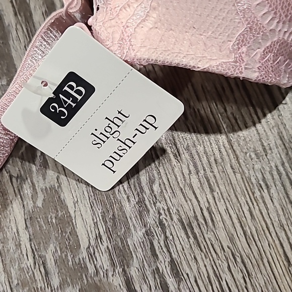 Rene Rofe Set of 2 Red and Pink Lace Bras Size 34B - Picture 9 of 11